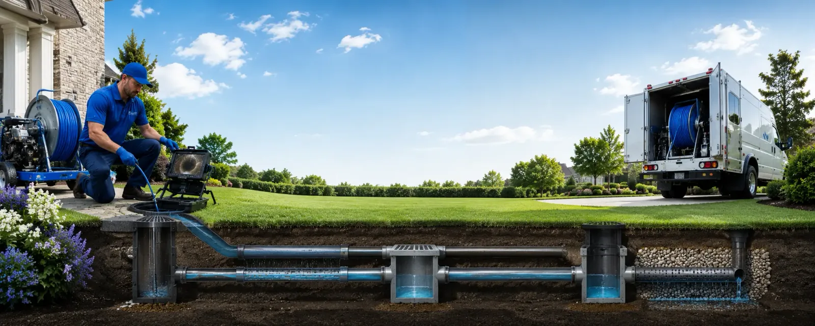 Outdoor drain cleaning information for Ida, MI
